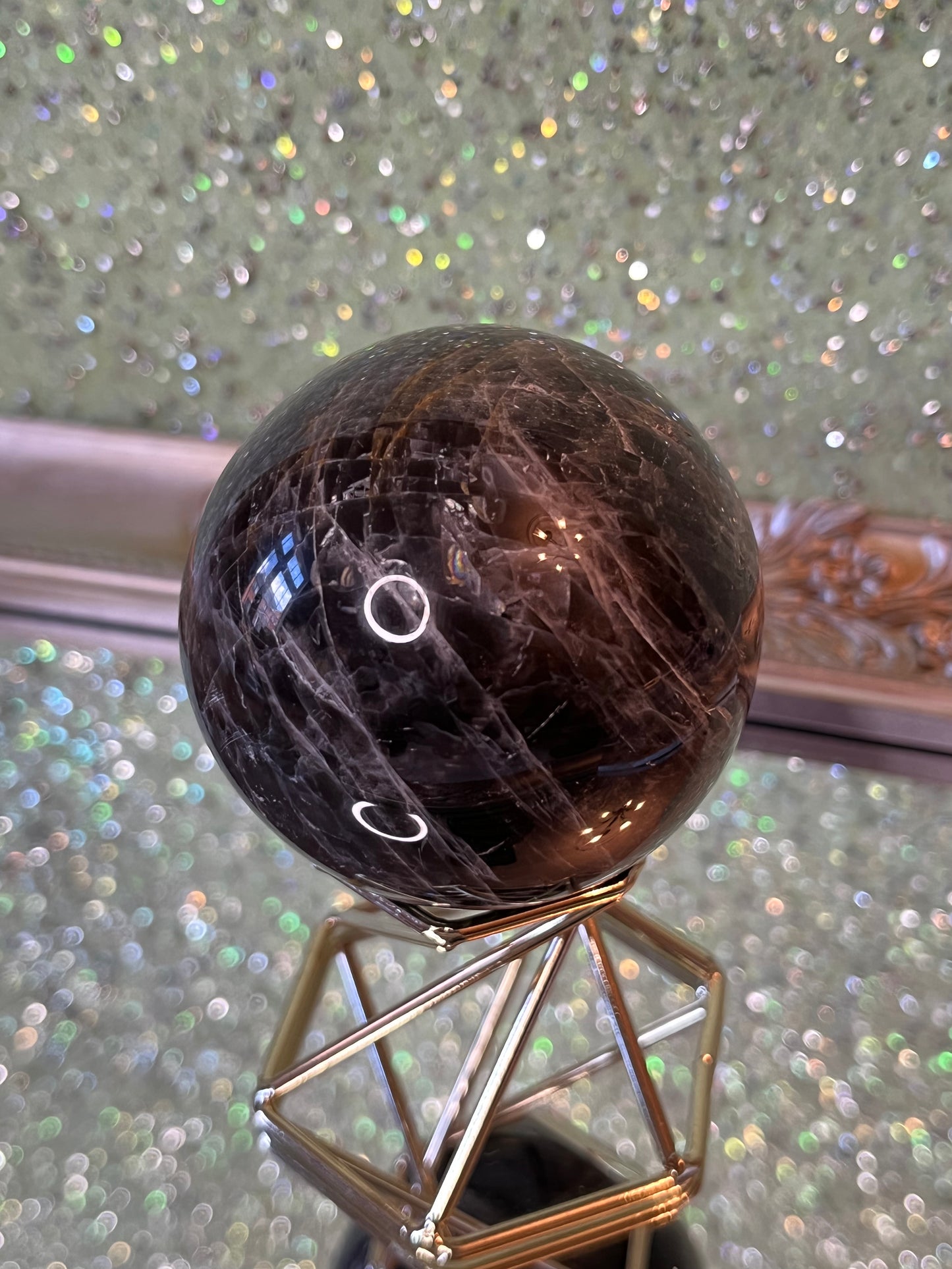 Black Moonstone Sphere
