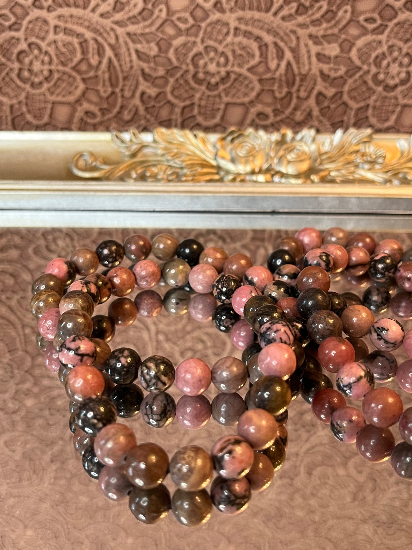 Pink Rhodonite Bracelets