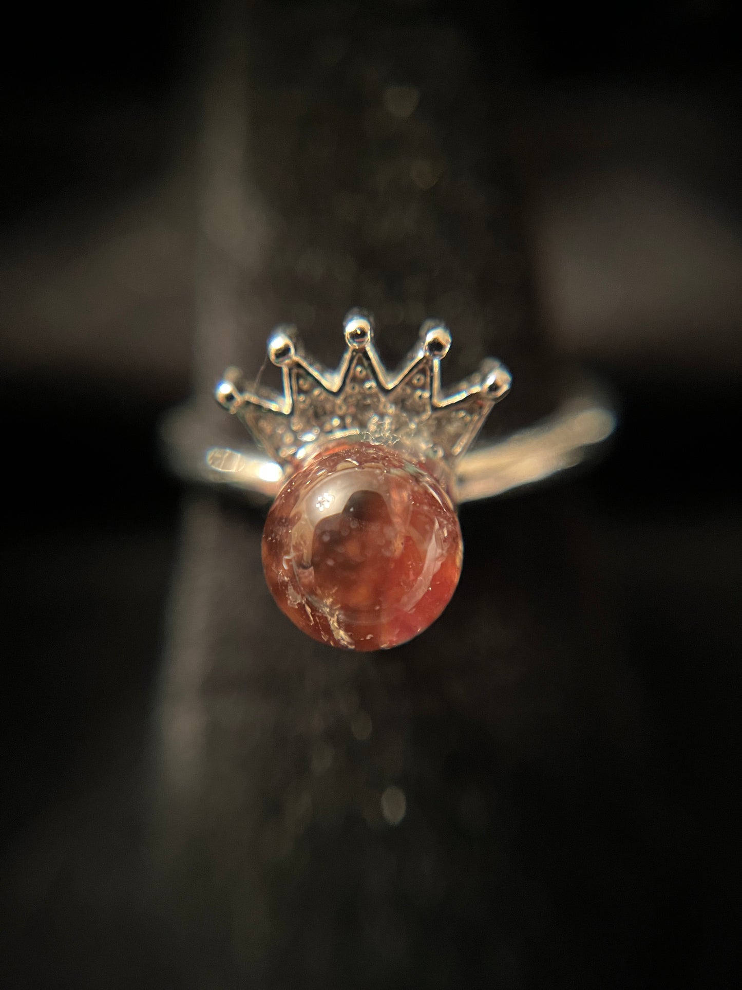 Phantom Quartz Crown Ring