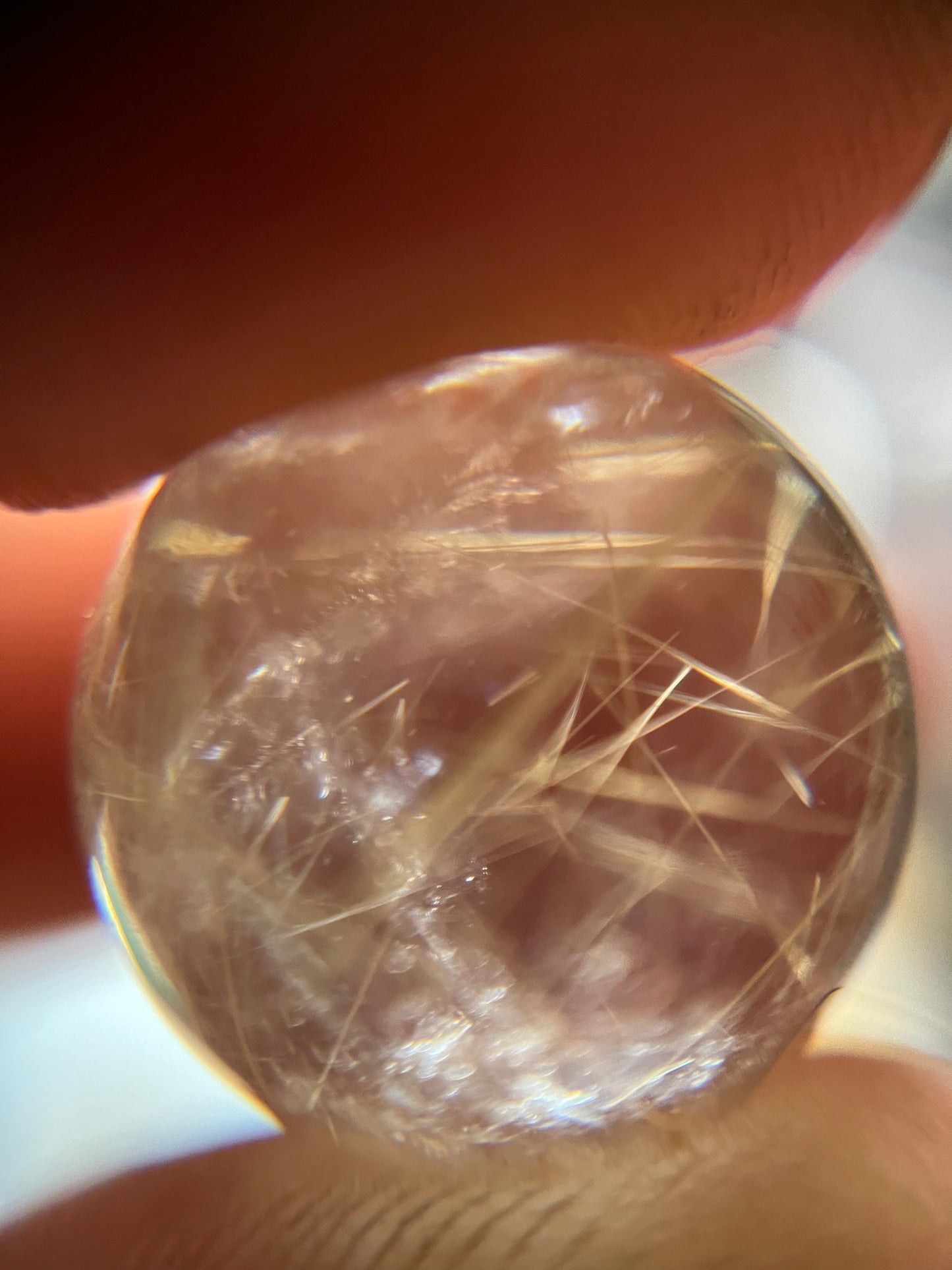 Mini Gold Rutilated Spheres