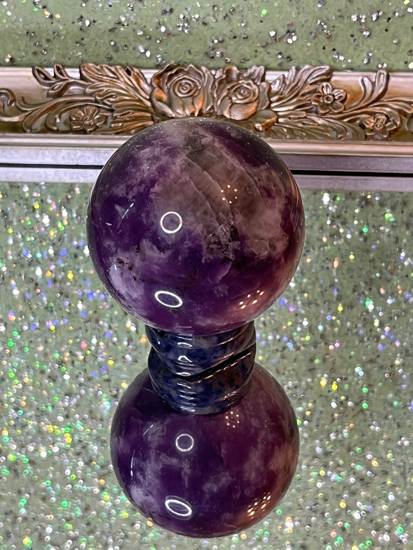 Purple Mica/lepidolite Sphere