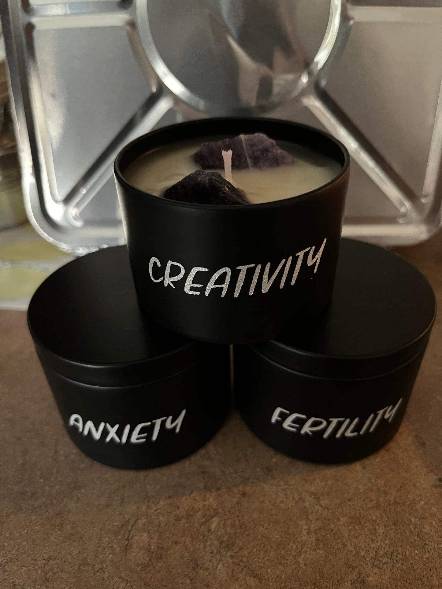 Custom Crystal Candles