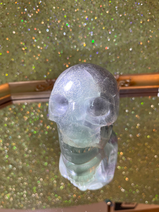 Fluorite skull