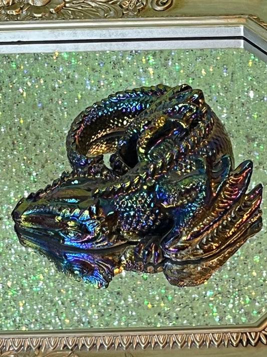 Aura tourmaline dragon