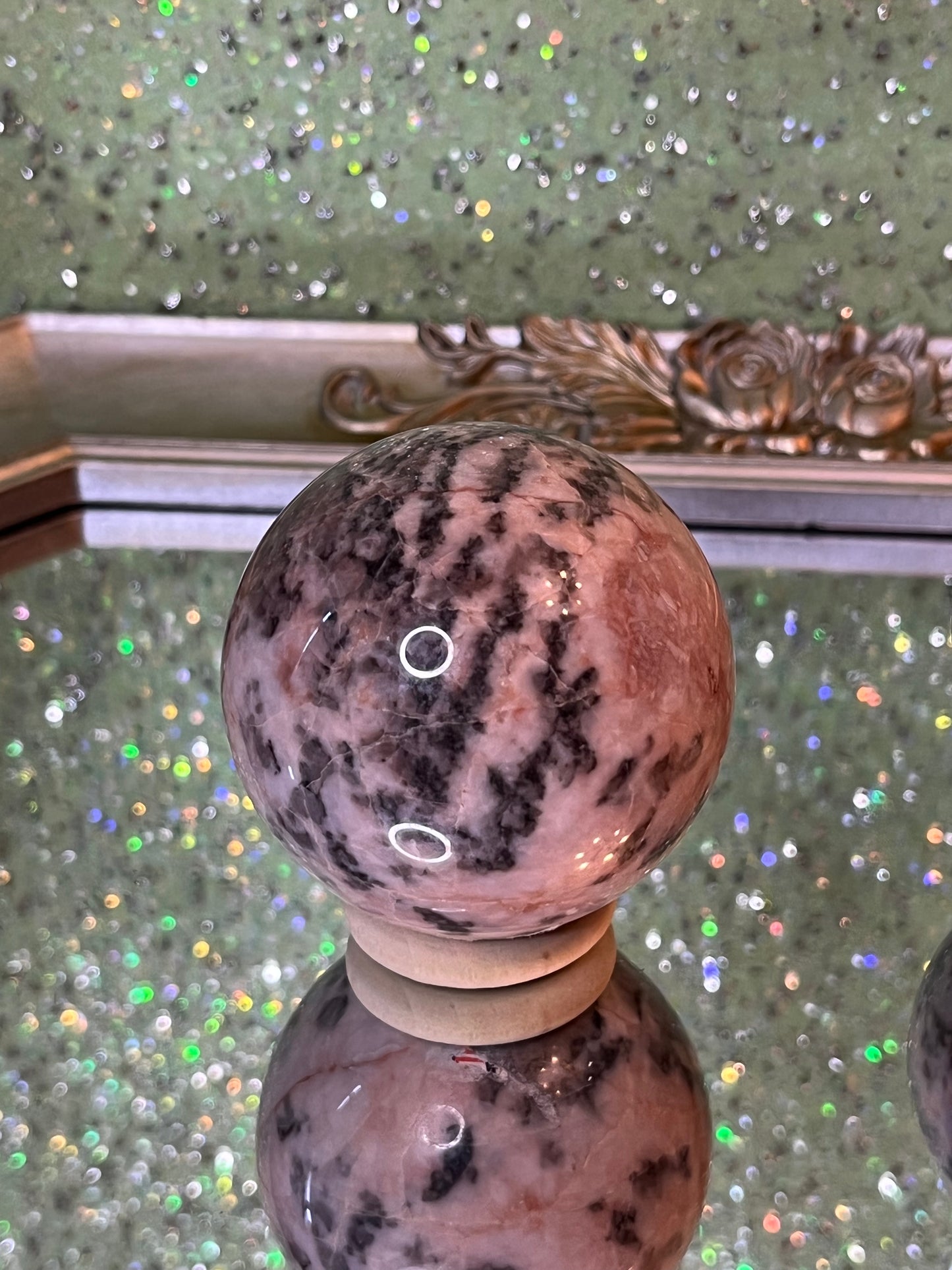 Pink Zebra Jasper Spheres