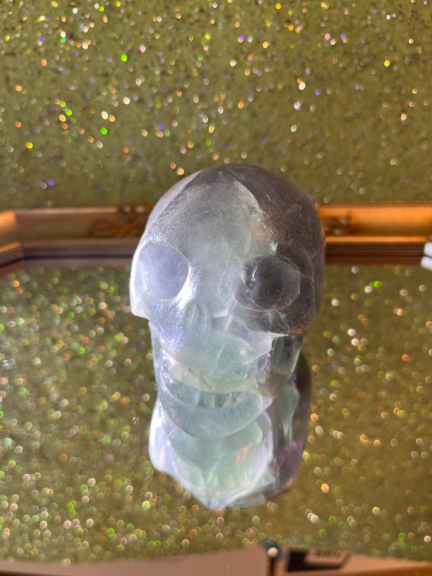 Fluorite skull