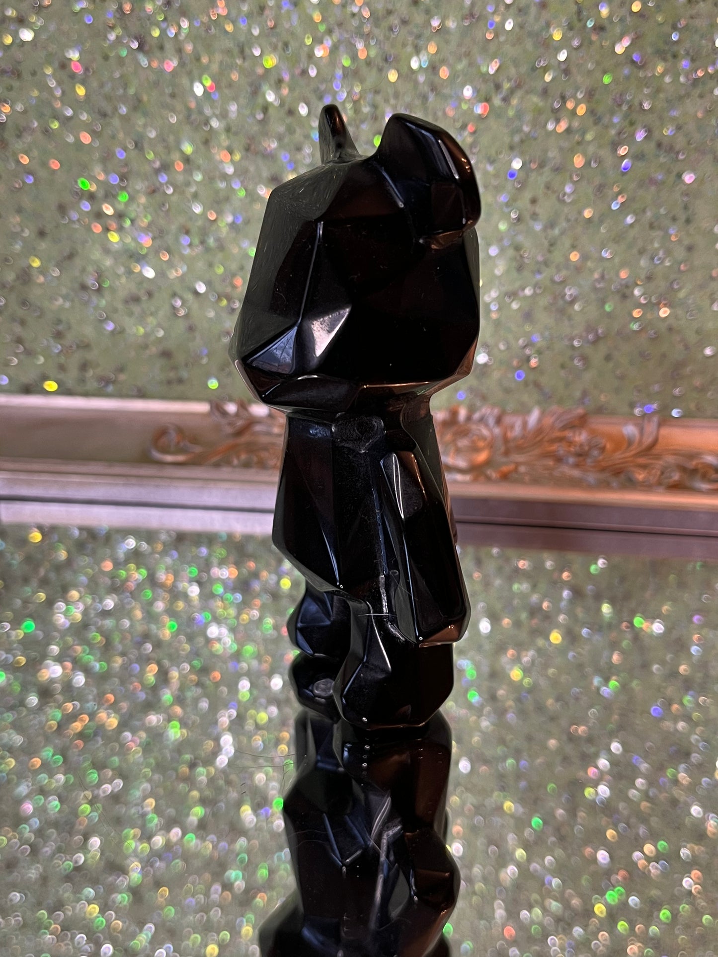 Black Obsidian square bear