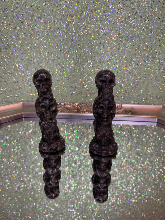 Yooperlite skulls (hear, see,speak no evil)