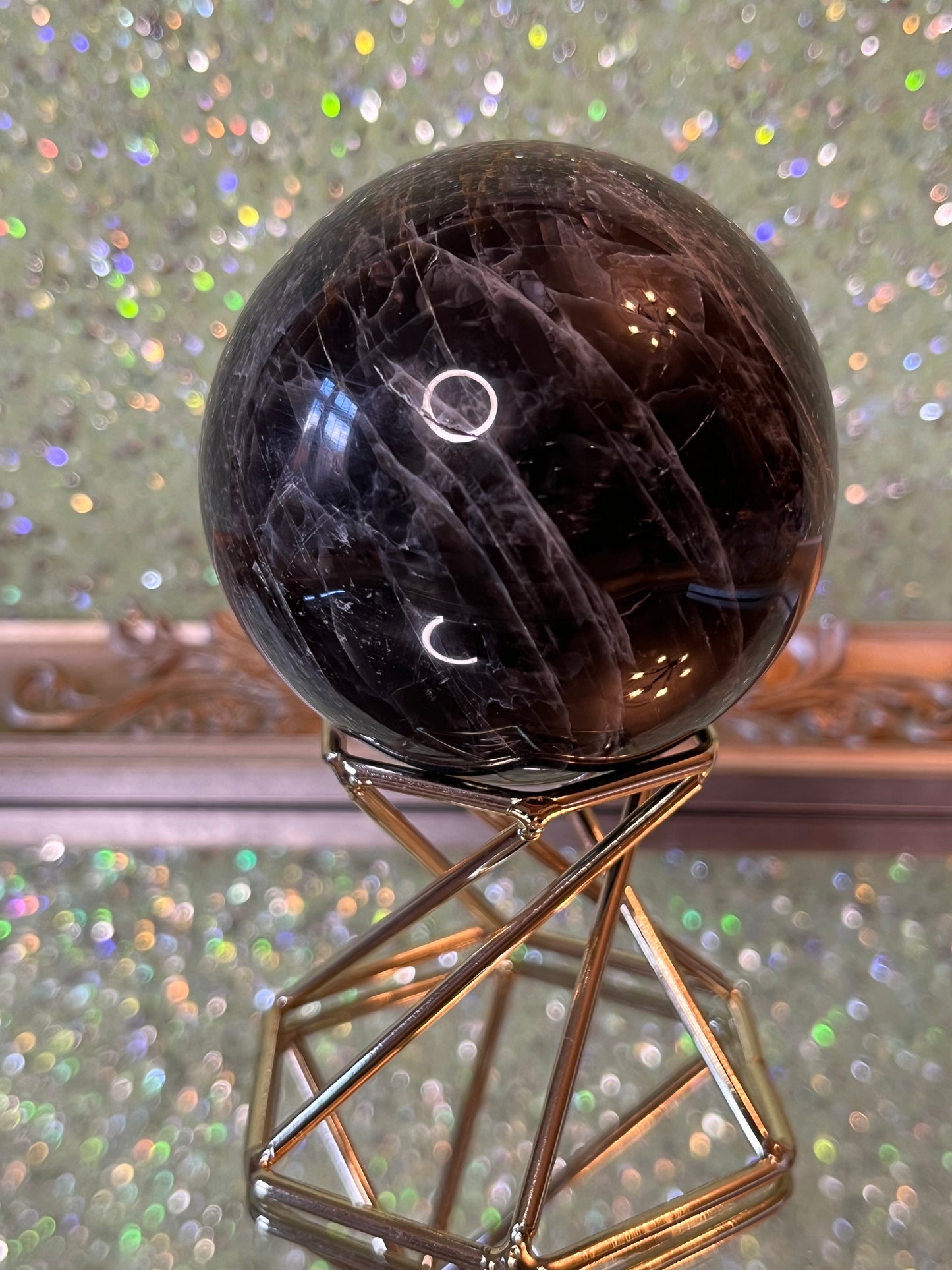 Black Moonstone Sphere