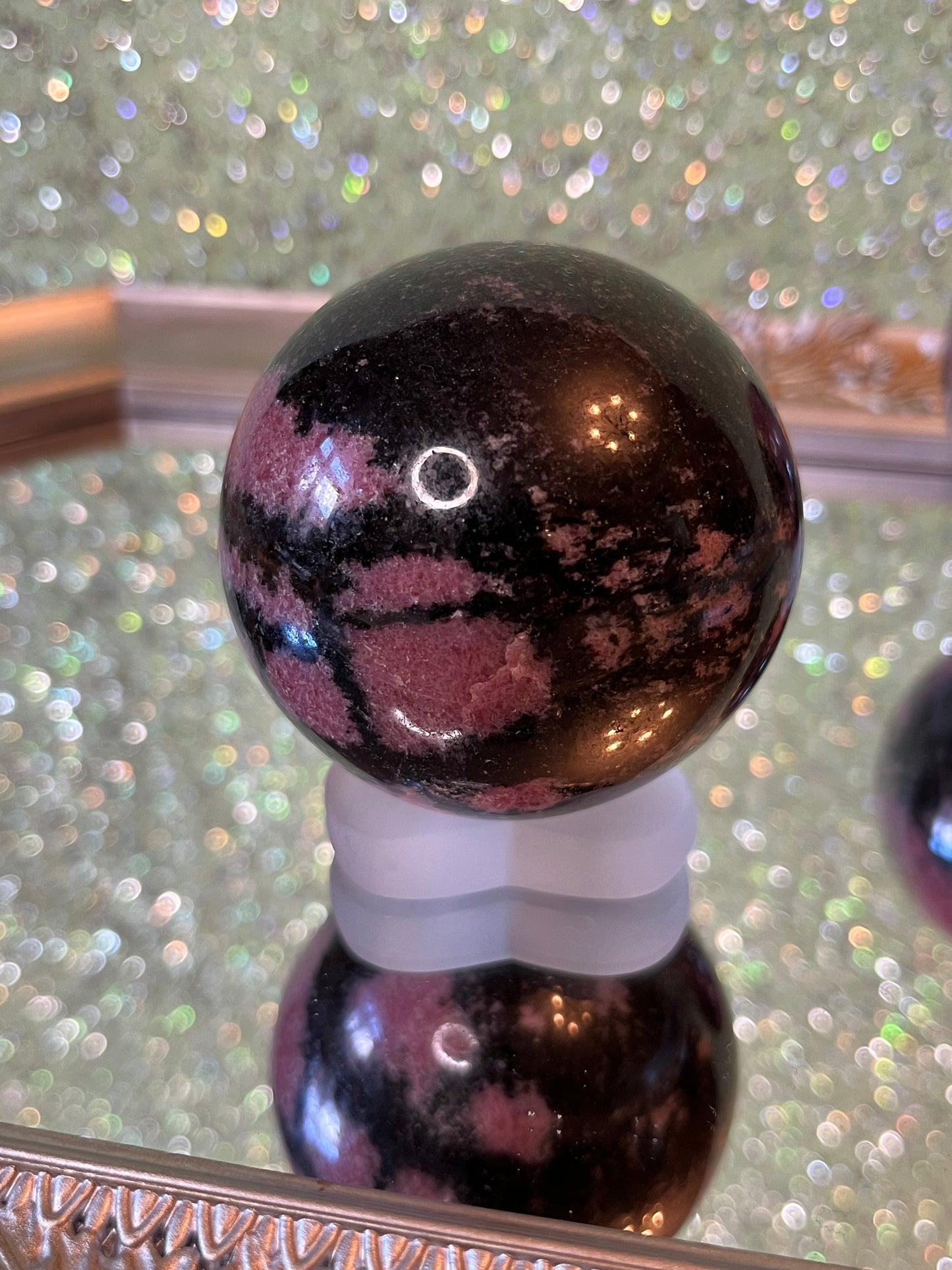 Pink Rhodonite Sphere