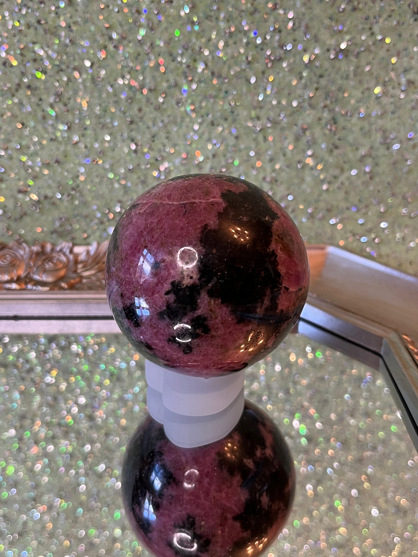 Pink Rhodonite Sphere