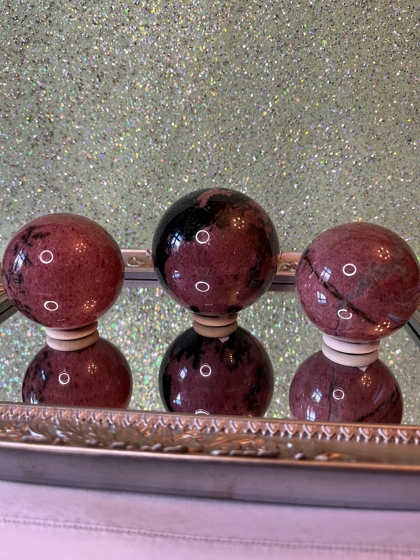 Pink Rhodonite Sphere