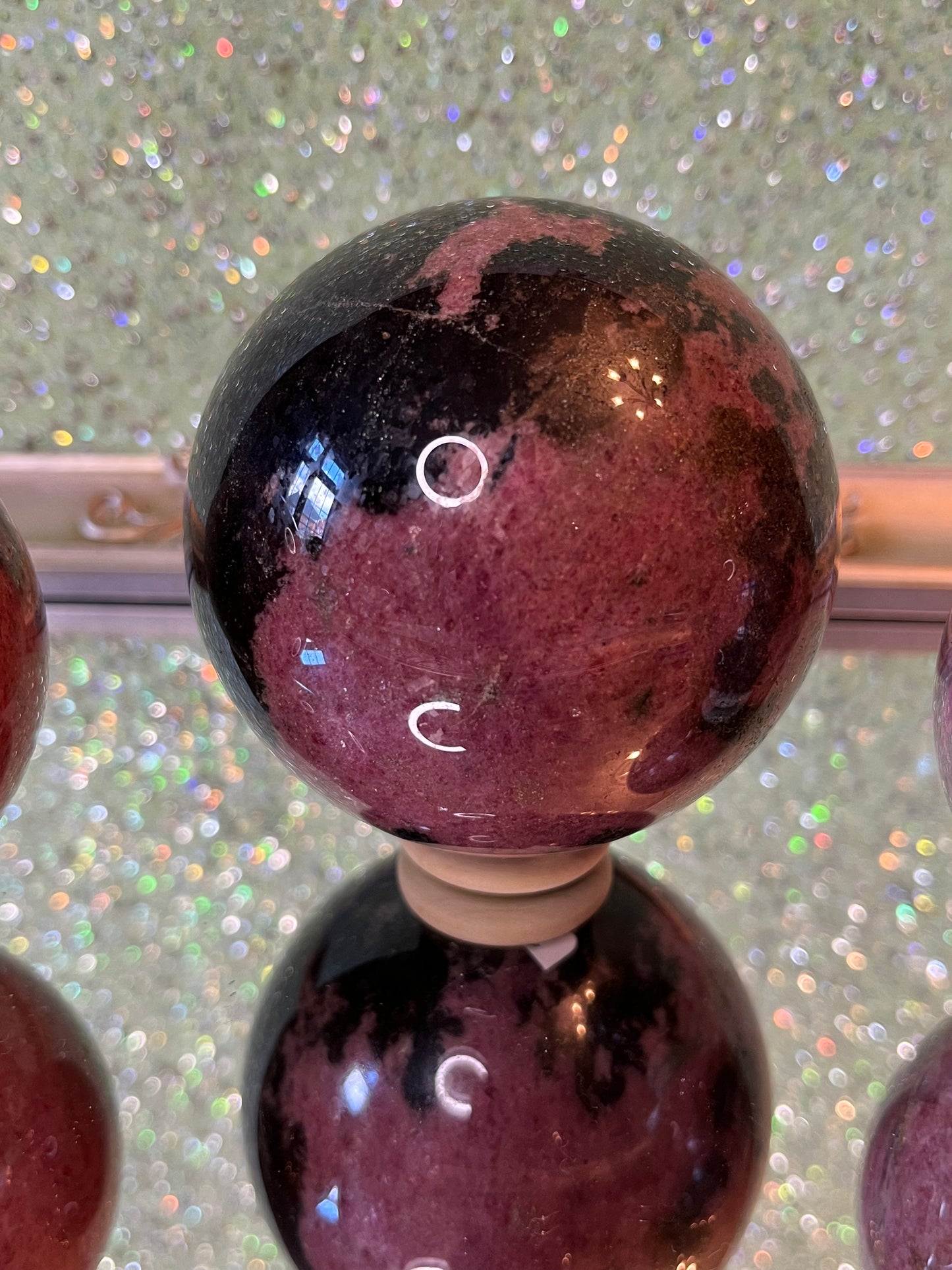 Pink Rhodonite Sphere