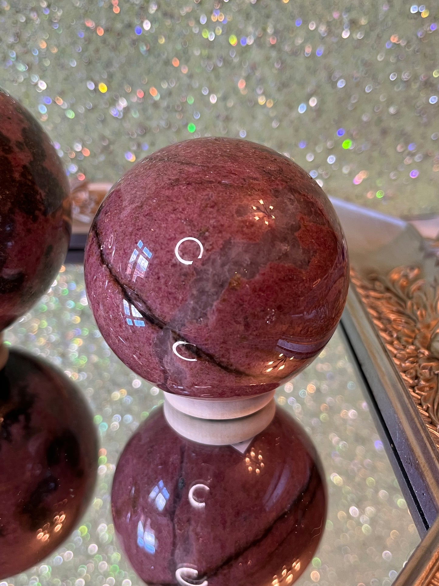 Pink Rhodonite Sphere
