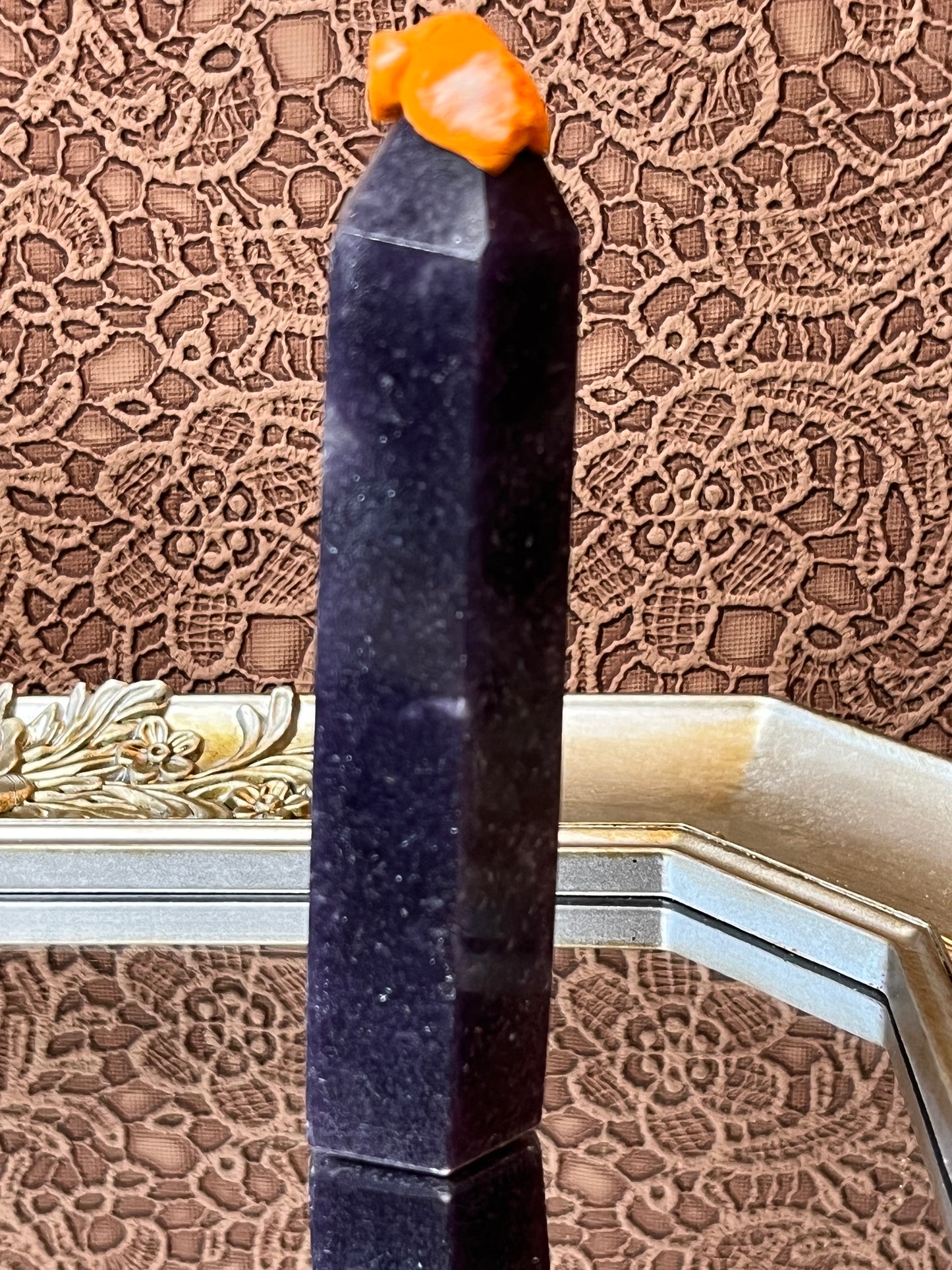 Lepidolite points