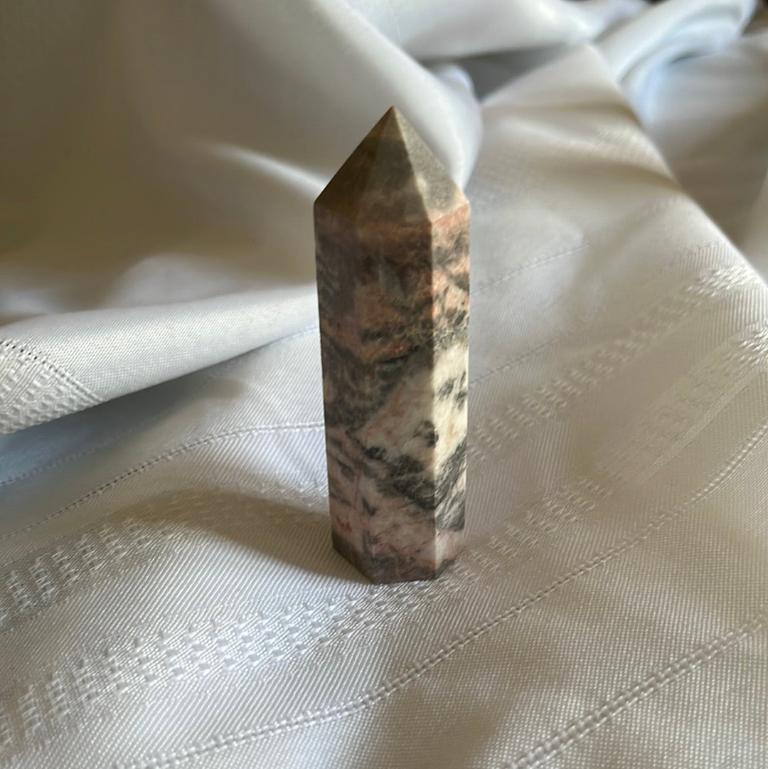 Pink zebra Jasper tower