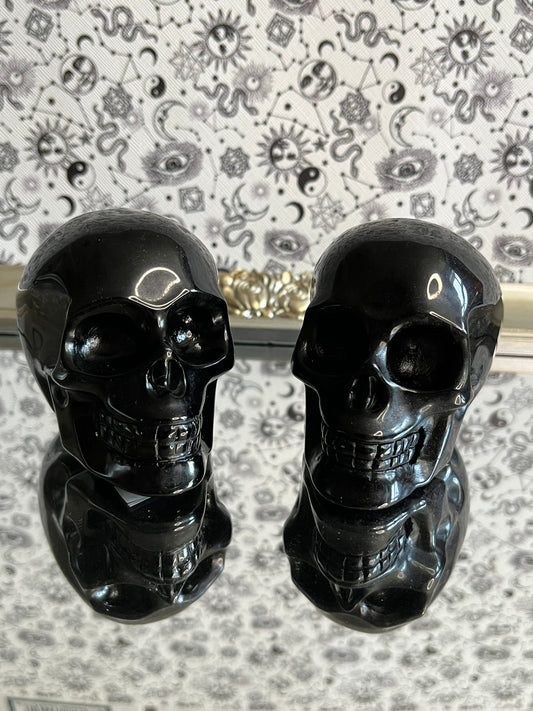 Black Obsidian Skull