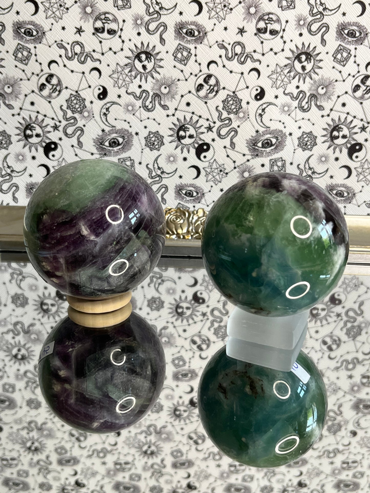 Rainbow Fluorite Sphere