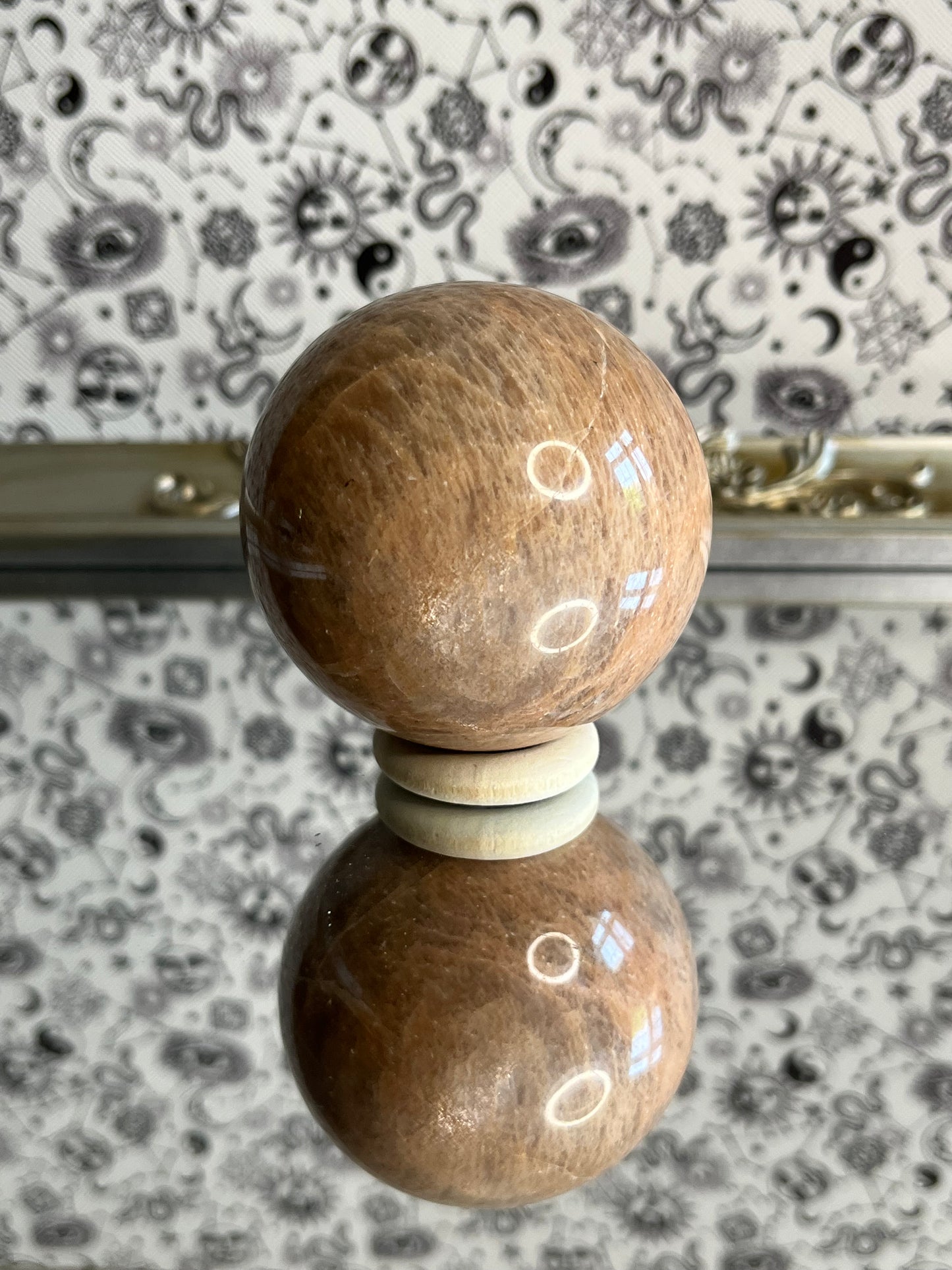 Peach Moonstone Sphere