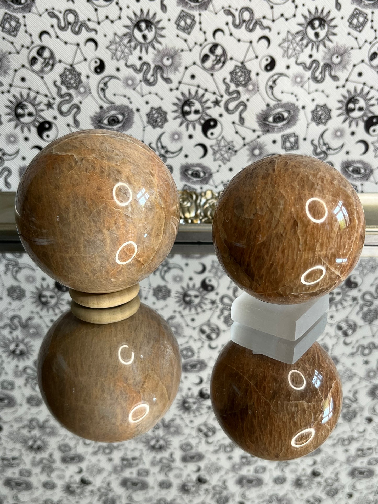 Peach Moonstone Sphere