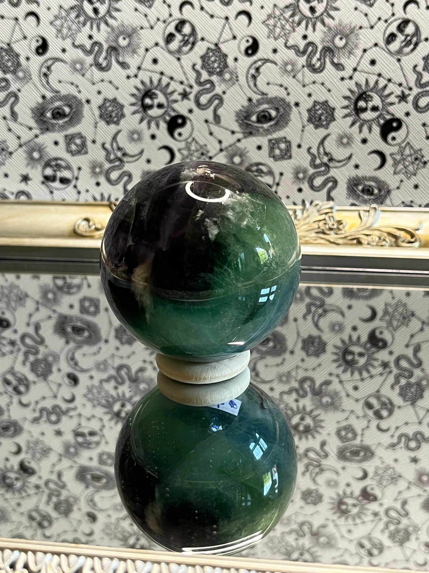 Rainbow Fluorite Sphere