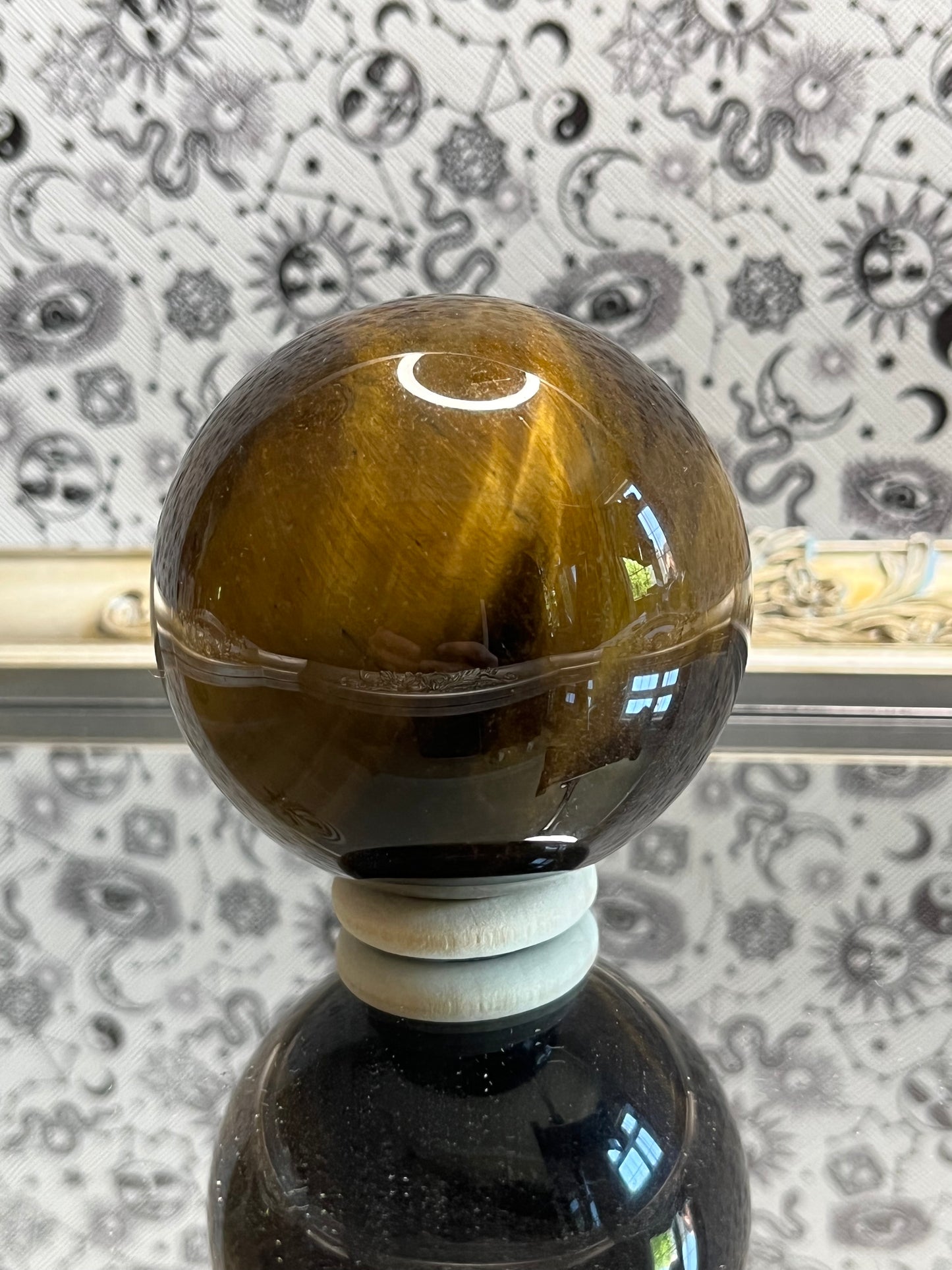 Tigers eye sphere