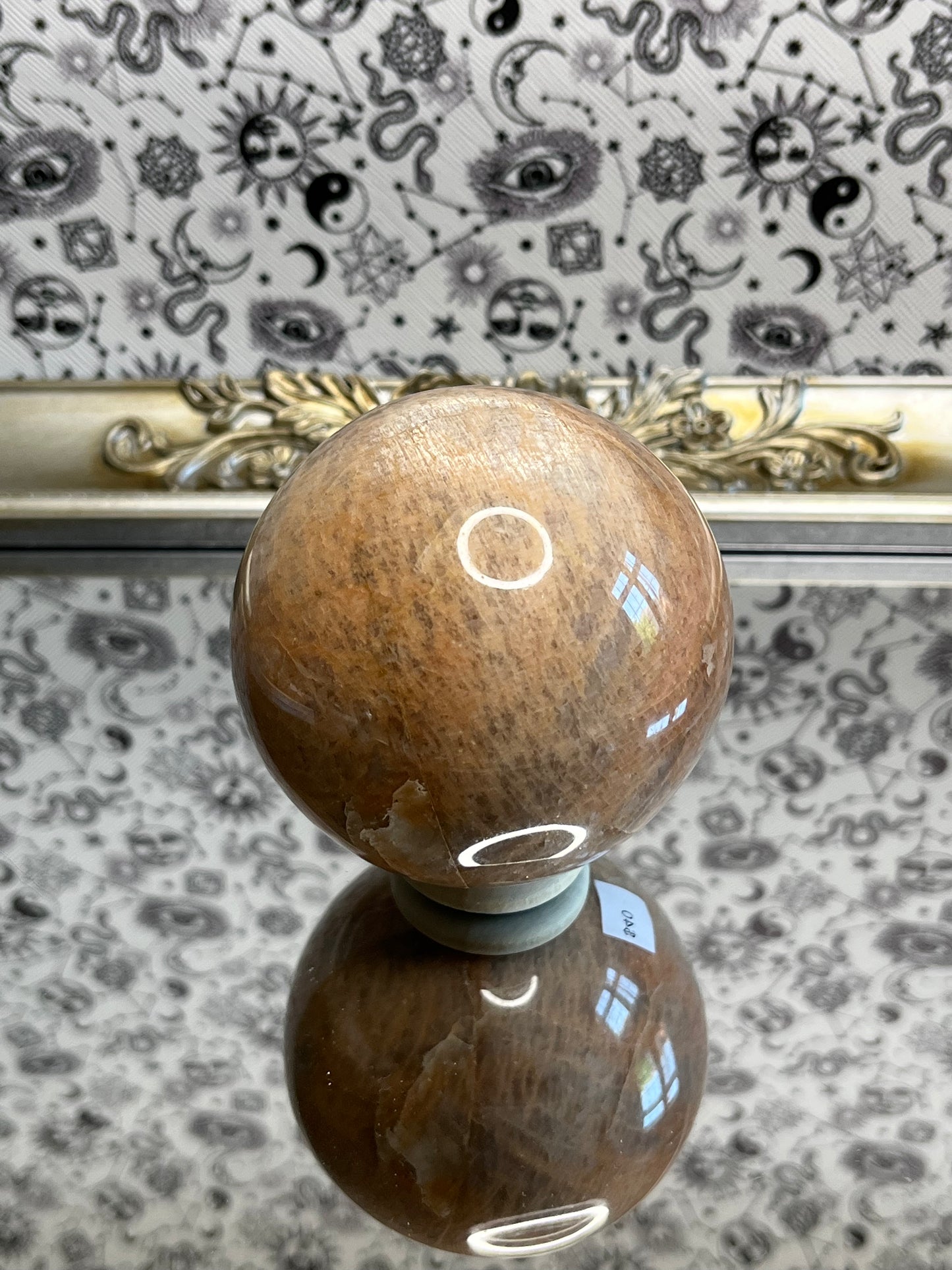 Peach Moonstone Sphere