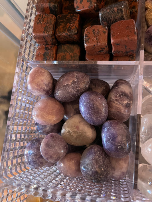 Lepidolite Tumbles