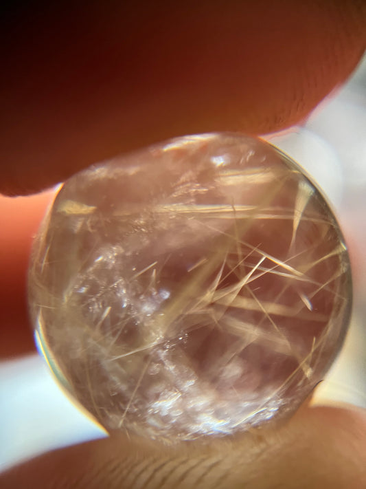 Mini Gold Rutilated Spheres