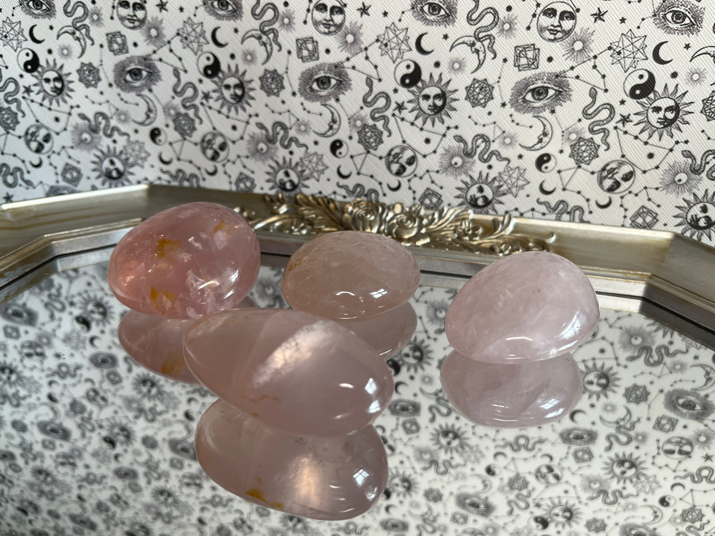 Rose Quartz Palm Stones