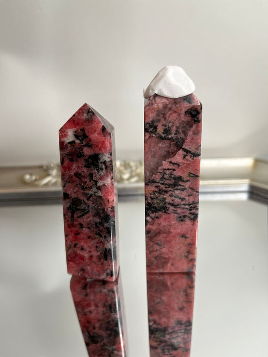 Pink Rhodonite Point