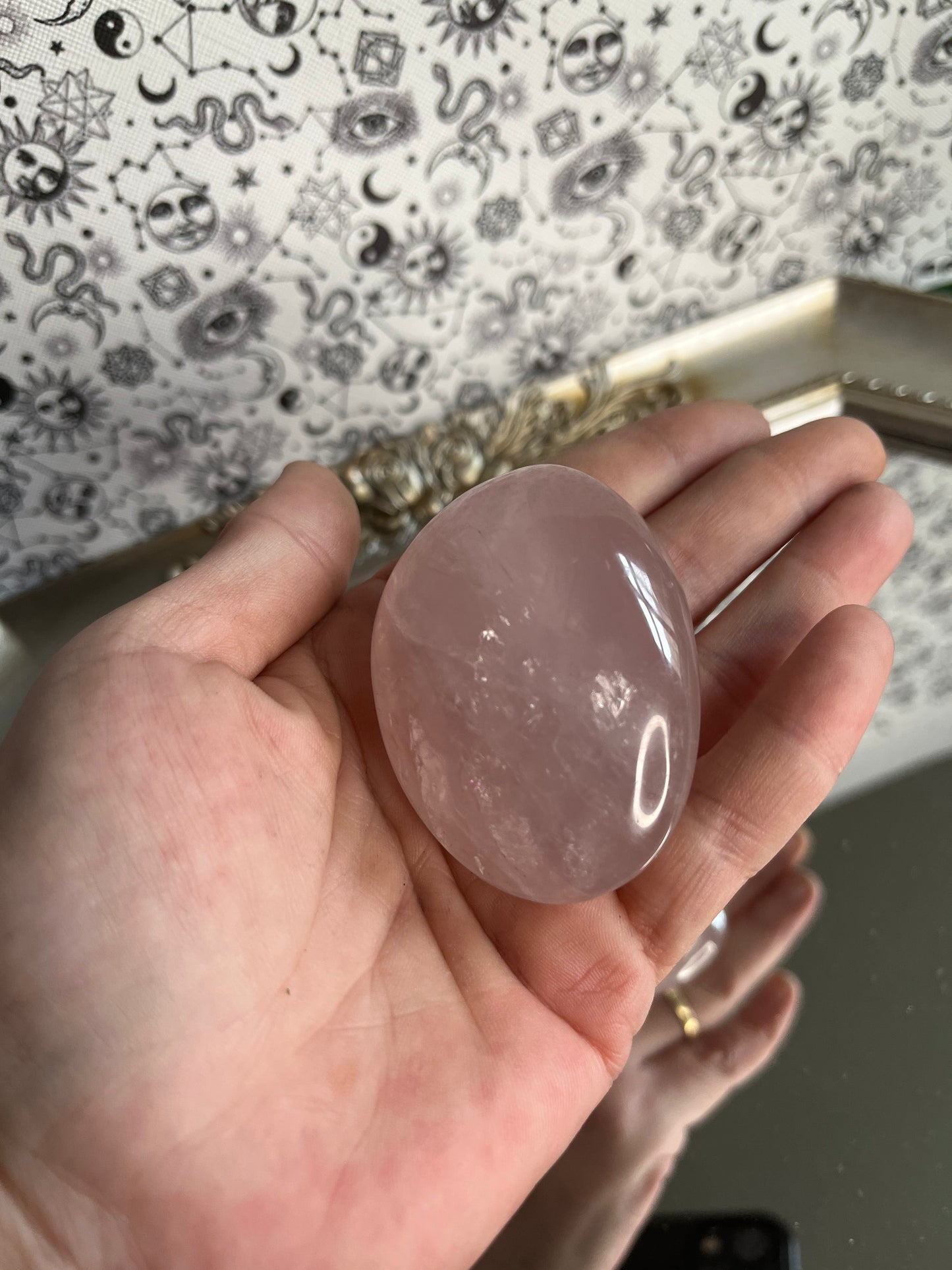 Rose Quartz Palm Stones