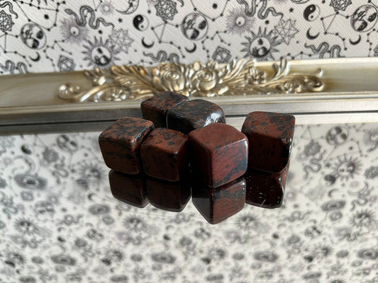 Red Mahogany Obsidian Cubes