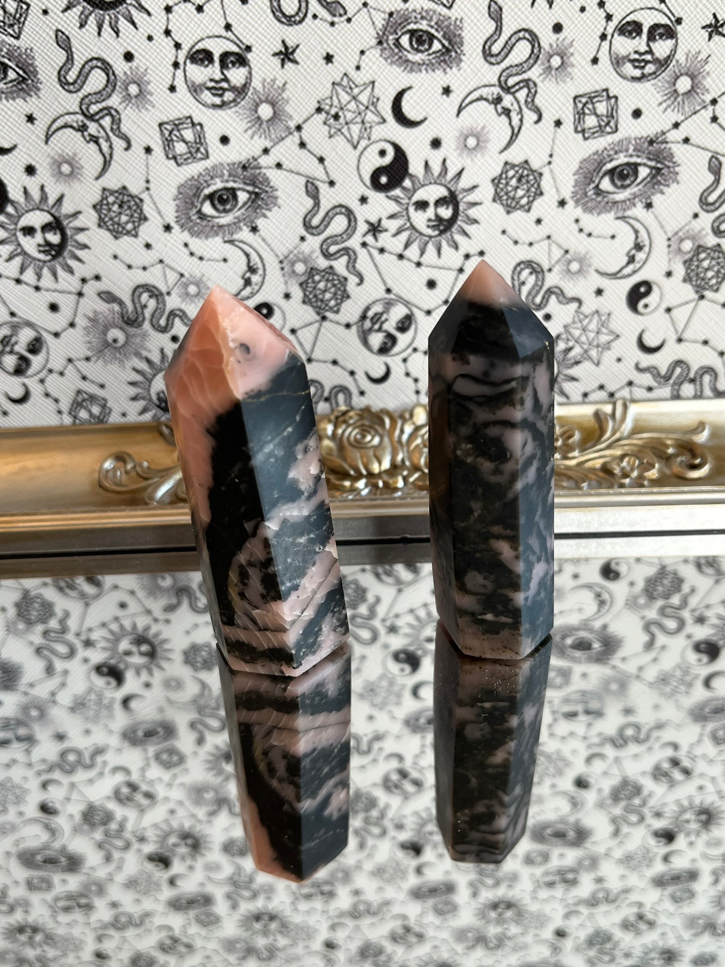 Pink Opal Tourmaline Towers