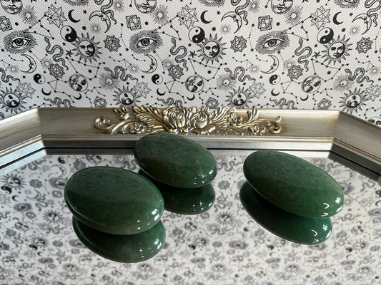 Green Aventurine Palm Stones