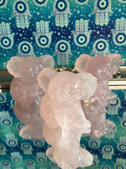 Rose Quartz Koala Bears
