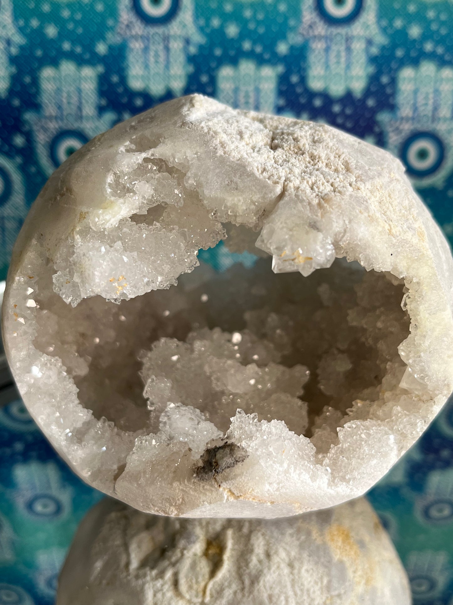White Agate Geode Spheres