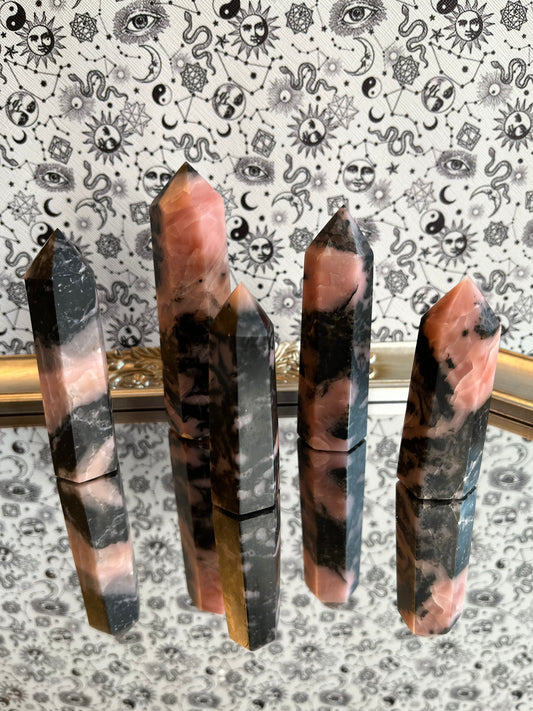 Pink Opal Tourmaline Towers